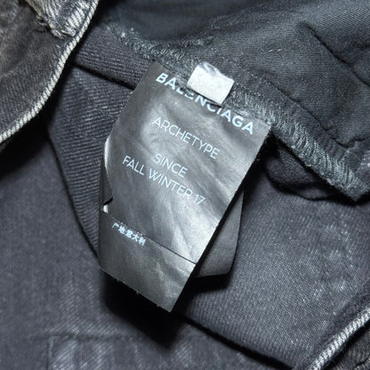 Balenciaga FW17 black regular fit denim