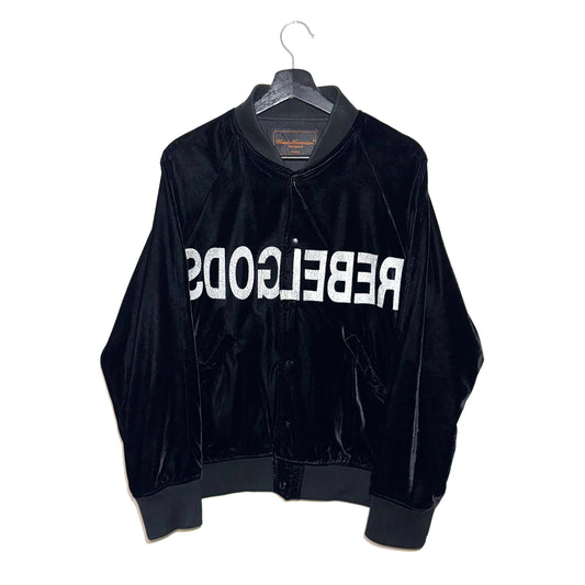 Undercover FW02 Rebelgods velour bomber jacket