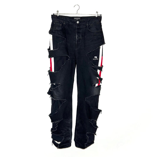 Balenciaga AW21 "Afterworld" slashed denim