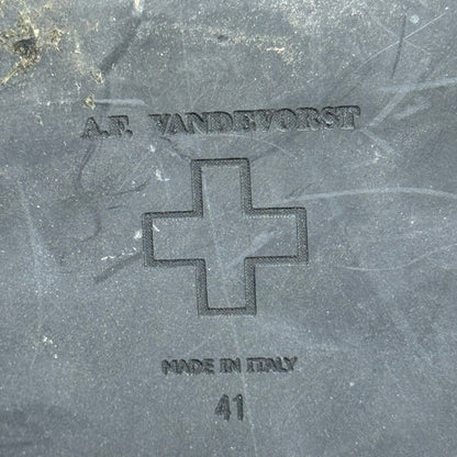 A.F. Vandevorst blue knee-high platform boots