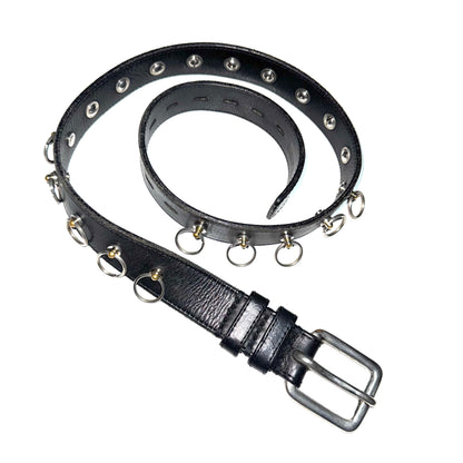 Number (N)ine studded O-ring leather belt