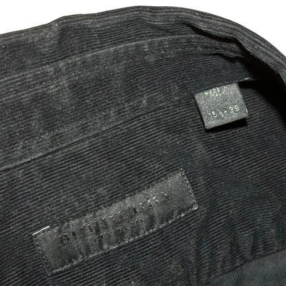 Burberry Prorsum SS14 navy corduroy military shirt