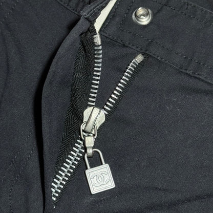 Chanel AW03 wool patch trousers by Karl Lagerfield