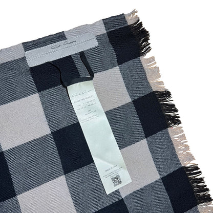 Rick Owens FW25 lightweight Jumbo Plaid wool scarf