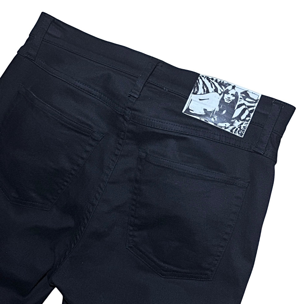 Hysteric Glamour lace-up skinny denim