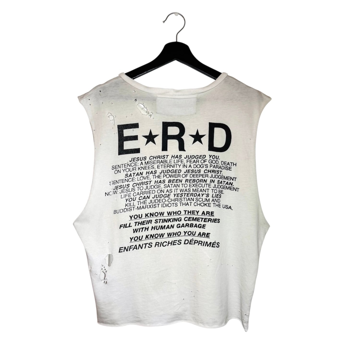 Enfants Riches Déprimés SS16 "Jesus" sleeveless top