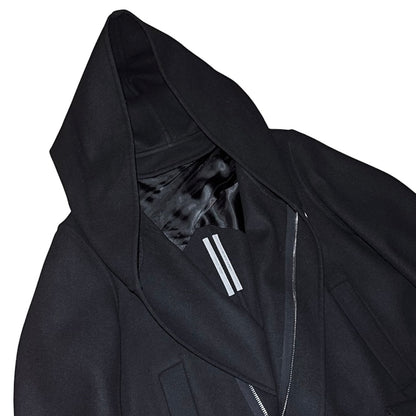 Rick Owens FW19 "LARRY" hooded fishtail wool parka