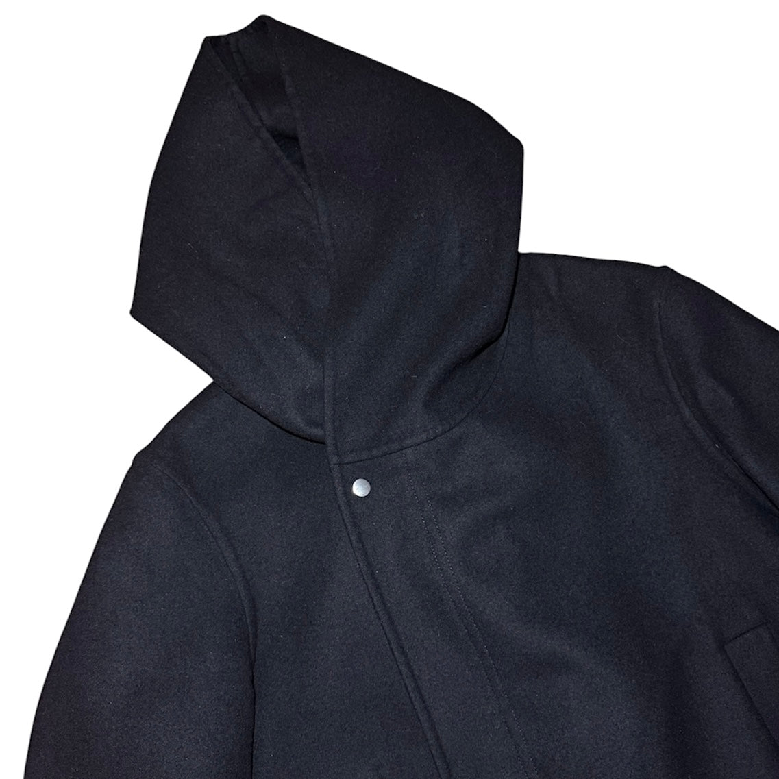 Rick Owens FW19 "LARRY" hooded fishtail wool parka