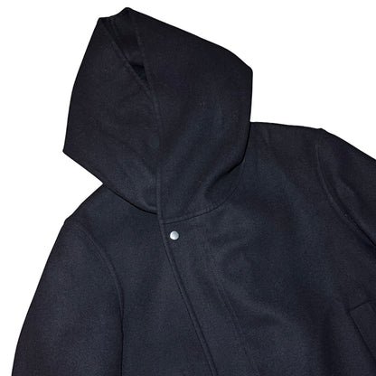 Rick Owens FW19 "LARRY" hooded fishtail wool parka